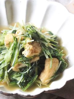 水菜と薄揚げの煮浸し-レシピのメイン写真