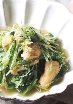 水菜と薄揚げの煮浸し-レシピのメイン写真