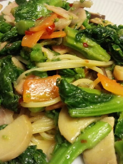 簡単!菜の花とベーコンのパスタ-レシピのメイン写真