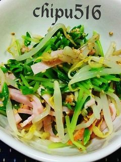 超簡単 子供が喜ぶ豆苗ともやしのサラダ-レシピのメイン写真