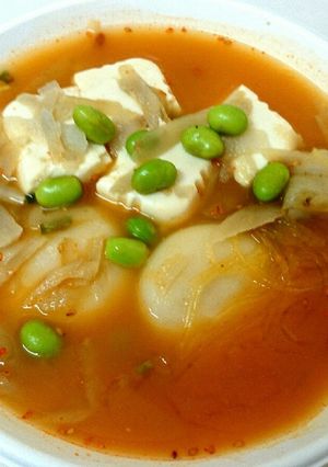 春雨スープで作る★もち入り担々鍋風-レシピのメイン写真