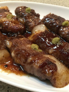 カンタンで絶品!お餅の牛肉ロール焼き-レシピのメイン写真