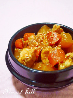 *韓国風*大根と鶏ムネ肉の煮物-レシピのメイン写真
