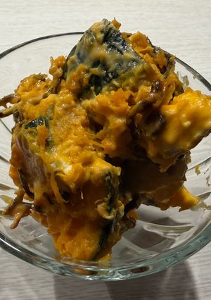 秋野菜！栄養満点！カボチャの塩昆布マヨチーサラダ-レシピのメイン写真