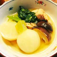รูปของ 蕪と鶏もものあんかけ