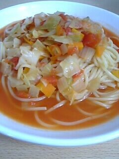 ミネストローネ風スープパスタ♪-レシピのメイン写真
