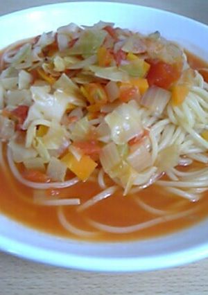 ミネストローネ風スープパスタ♪-レシピのメイン写真