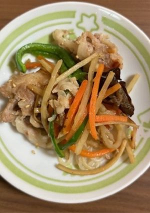 【学校給食】きんぴら丼の具-レシピのメイン写真