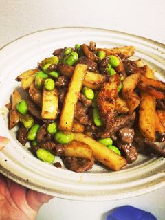 *牛肉と新ジャガの炒め物*-レシピのメイン写真