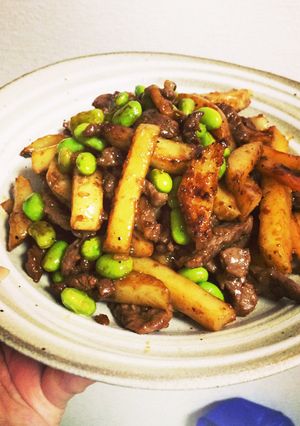 ＊牛肉と新ジャガの炒め物＊-レシピのメイン写真