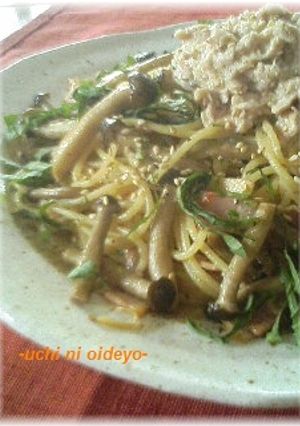 後のせツナの☆和風きのこスパゲッティ-レシピのメイン写真