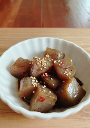 こんにゃくのピリ辛炒め。お弁当、常備菜に-レシピのメイン写真