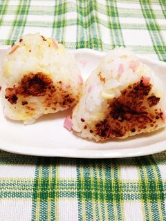 ▲ハム×チーズっ♪洋風ダレ焼きおにぎり△-レシピのメイン写真