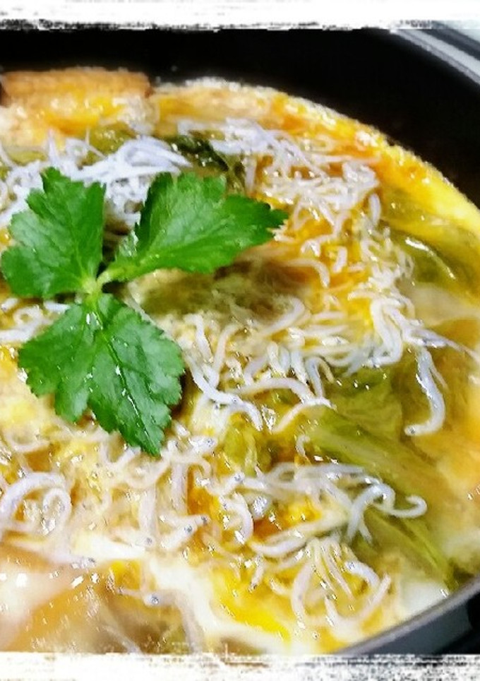 厚揚げと白菜のしらす卵とじ-レシピのメイン写真