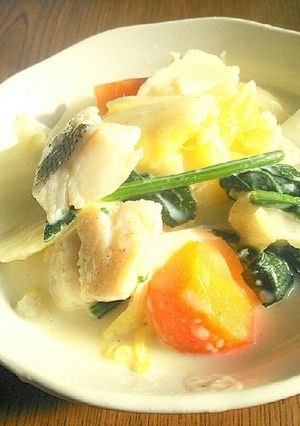 ☆たらと野菜たっぷりのホワイトシチュー☆-レシピのメイン写真