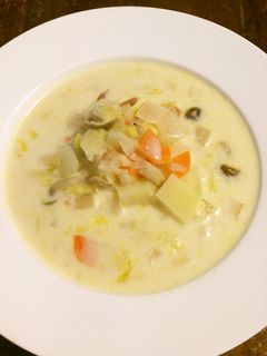温かい☆残り野菜のミルクスープ-レシピのメイン写真