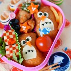 รูปของ キャラ弁＊簡単フクロウのおいなりさん♡