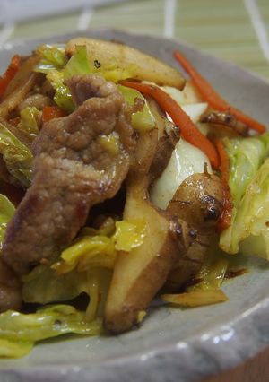 菊芋とキャベツのカレー炒め-レシピのメイン写真