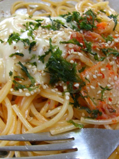 ♡簡単!ひとりご飯♡ キムチのパスタ-レシピのメイン写真