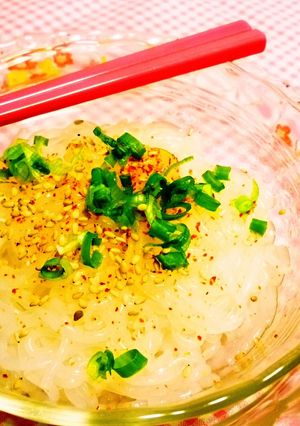 ダイエットに♥裏技で美味な糸こんにゃく麺-レシピのメイン写真