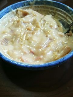 白菜の煮物をリメイク!白菜のクリーム煮!-レシピのメイン写真