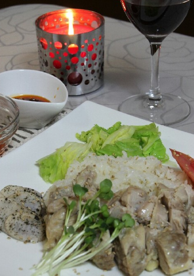 単身者必見！炊飯器で簡単♪ 海南鶏飯-レシピのメイン写真