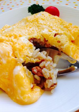 カレーリメイクのオムライス♪-レシピのメイン写真