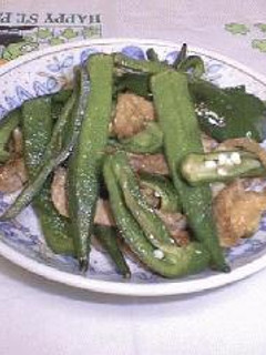 オクラと油揚げの炒め煮-レシピのメイン写真