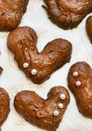 ハートの焼きチョコ-レシピのメイン写真