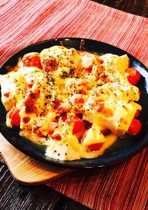 低カロ☆トマトと豆腐のチーズ焼き-レシピのメイン写真