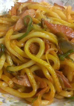 簡単なのにすごく美味しいうどんナポリタン-レシピのメイン写真
