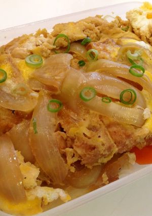 簡単10分☆冷めても美味しいカツ丼弁当-レシピのメイン写真
