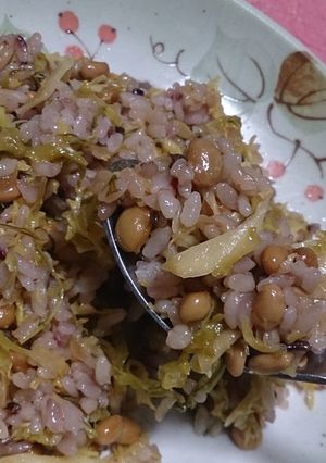 【瞬作】納豆 キャベツ 五穀米 焼飯-レシピのメイン写真