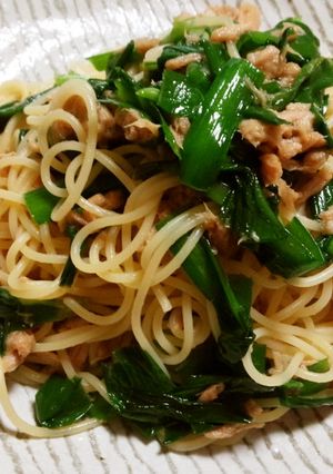 つなにら和風パスタ-レシピのメイン写真