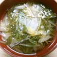 簡単♪ 白菜 水菜の お吸い物 白だし入