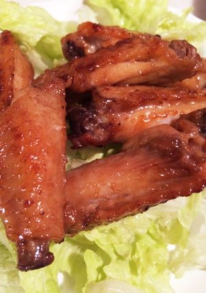 鳥手羽中の甘辛焼き-レシピのメイン写真