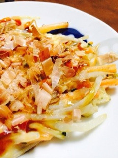 納豆でトロトロ♡簡単♬お好み焼き風!-レシピのメイン写真