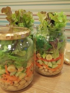 ジャーサラダ☆胡桃味噌ドレッシング-レシピのメイン写真