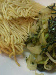 大根だけの焼きうどん+揚げそうめんコラボ-レシピのメイン写真