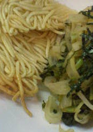 大根だけの焼きうどん＋揚げそうめんコラボ-レシピのメイン写真