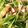 水菜とササミの簡単サラダ