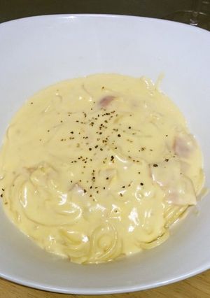 ☆プロセスチーズでスープカルボナーラ♪-レシピのメイン写真