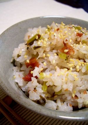 大根葉入り☆うめジャコご飯-レシピのメイン写真