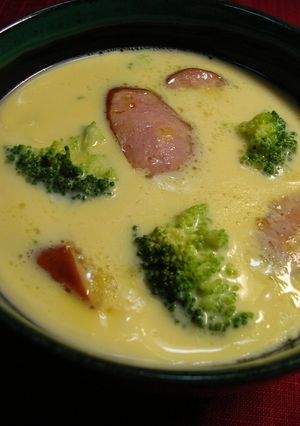洋風茶碗蒸し★電子レンジで簡単に♪豆乳入-レシピのメイン写真