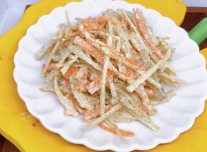 簡単！ごぼうサラダ。ごまマヨ風味-レシピのメイン写真