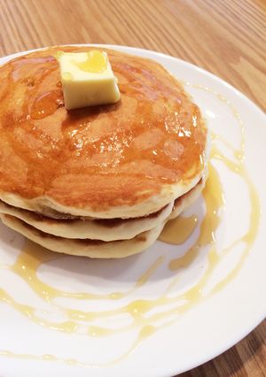 たまごなし！ふわ♡もちホットケーキ-レシピのメイン写真