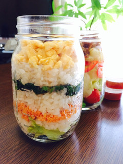 メイソンジャーDE段々そぼろご飯^_^-レシピのメイン写真