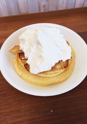 りんごのホットケーキ-レシピのメイン写真