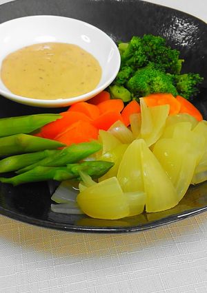 袋１枚♪レンジ５分で温野菜♪♪-レシピのメイン写真
