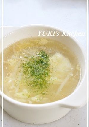 シャキシャキもやしと★ふわふわ卵のスープ-レシピのメイン写真